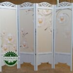 پاراوان پارتیشن گلدار سه بعدی تصویری