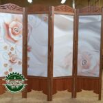 پاراوان پارتیشن گلدار سه بعدی تصویری